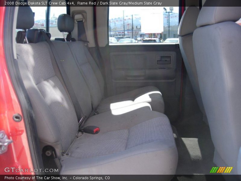 Flame Red / Dark Slate Gray/Medium Slate Gray 2008 Dodge Dakota SLT Crew Cab 4x4