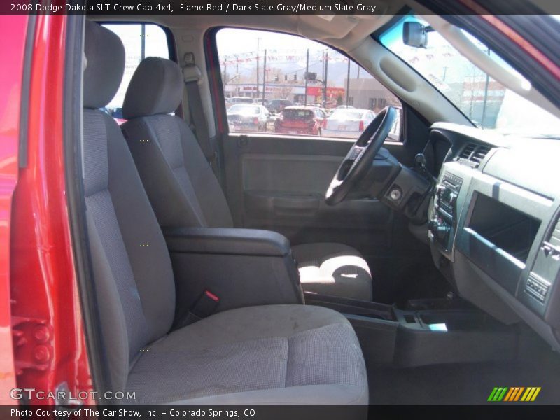 Flame Red / Dark Slate Gray/Medium Slate Gray 2008 Dodge Dakota SLT Crew Cab 4x4