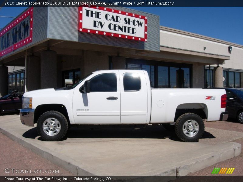 Summit White / Light Titanium/Ebony 2010 Chevrolet Silverado 2500HD LT Extended Cab 4x4