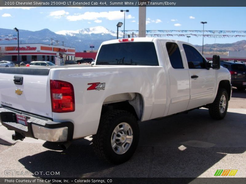 Summit White / Light Titanium/Ebony 2010 Chevrolet Silverado 2500HD LT Extended Cab 4x4
