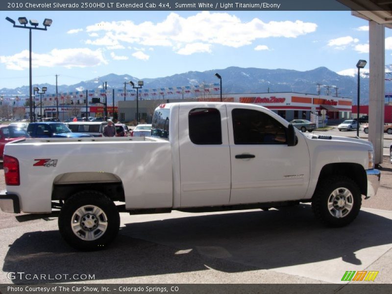 Summit White / Light Titanium/Ebony 2010 Chevrolet Silverado 2500HD LT Extended Cab 4x4