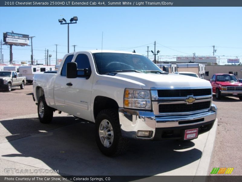 Summit White / Light Titanium/Ebony 2010 Chevrolet Silverado 2500HD LT Extended Cab 4x4