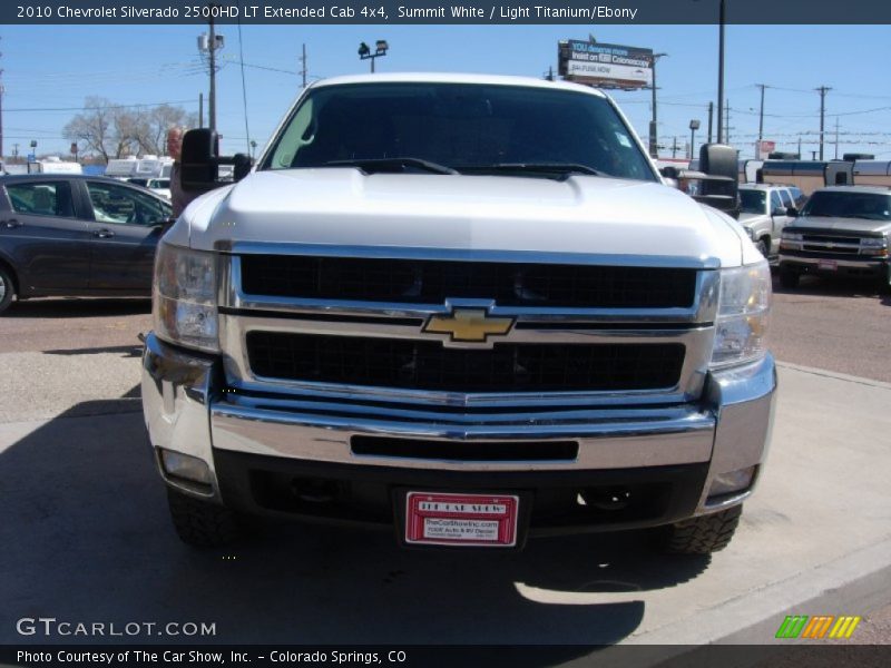 Summit White / Light Titanium/Ebony 2010 Chevrolet Silverado 2500HD LT Extended Cab 4x4