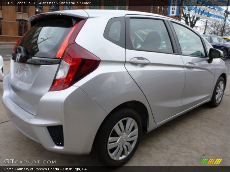 Alabaster Silver Metallic / Black 2015 Honda Fit LX