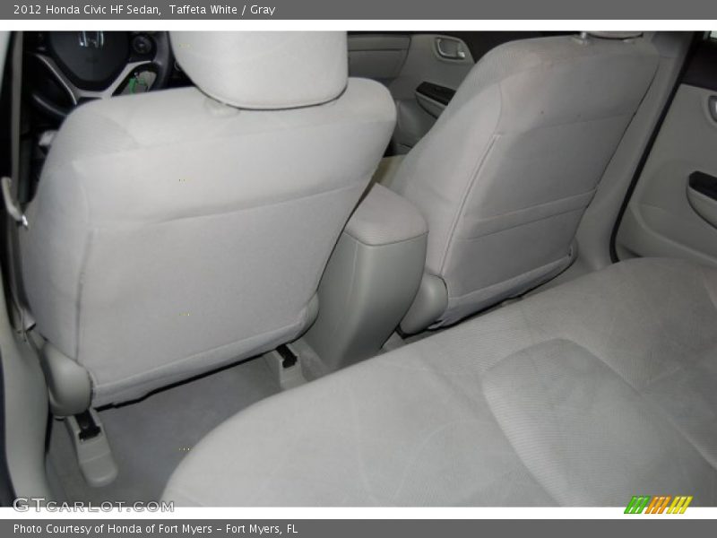 Taffeta White / Gray 2012 Honda Civic HF Sedan