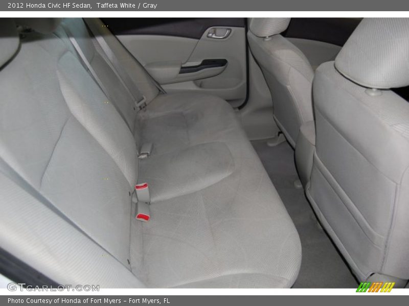 Taffeta White / Gray 2012 Honda Civic HF Sedan