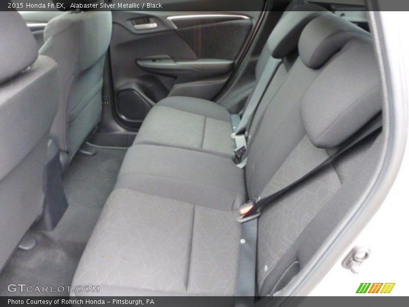 Alabaster Silver Metallic / Black 2015 Honda Fit EX