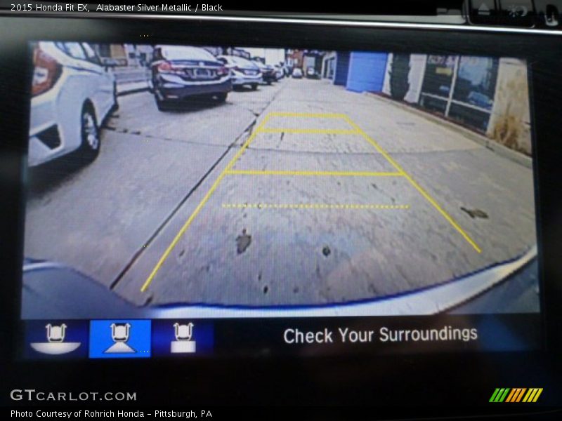 Alabaster Silver Metallic / Black 2015 Honda Fit EX
