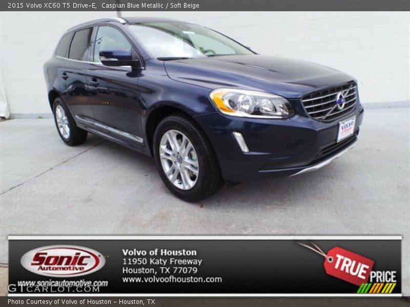 Caspian Blue Metallic / Soft Beige 2015 Volvo XC60 T5 Drive-E