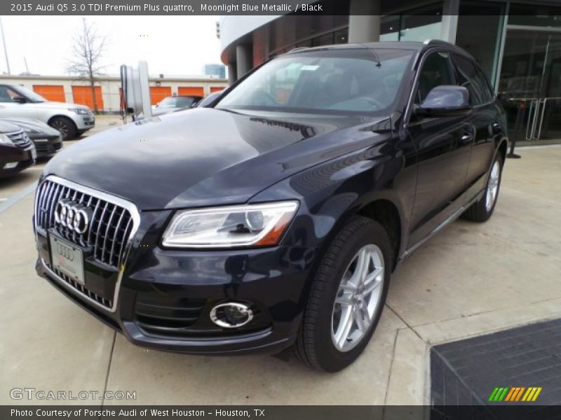 Moonlight Blue Metallic / Black 2015 Audi Q5 3.0 TDI Premium Plus quattro
