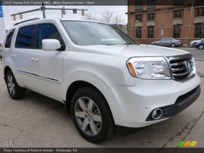 White Diamond Pearl / Black 2015 Honda Pilot Touring 4WD