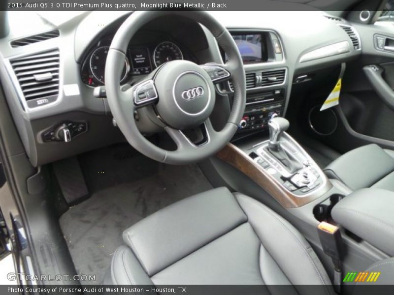 Moonlight Blue Metallic / Black 2015 Audi Q5 3.0 TDI Premium Plus quattro