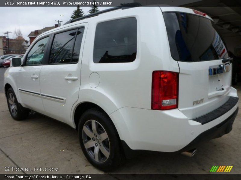 White Diamond Pearl / Black 2015 Honda Pilot Touring 4WD