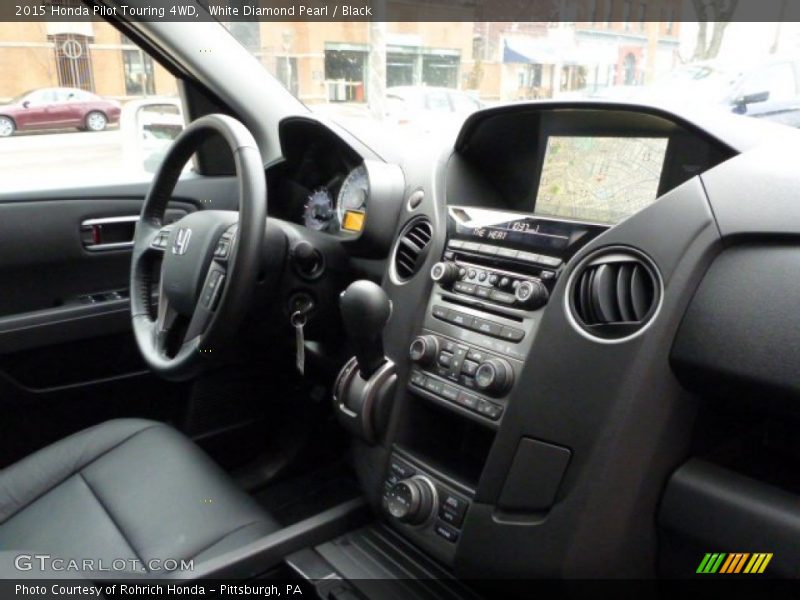 White Diamond Pearl / Black 2015 Honda Pilot Touring 4WD