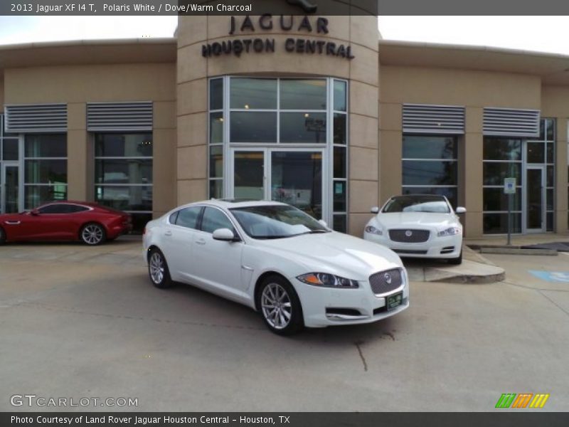 Polaris White / Dove/Warm Charcoal 2013 Jaguar XF I4 T