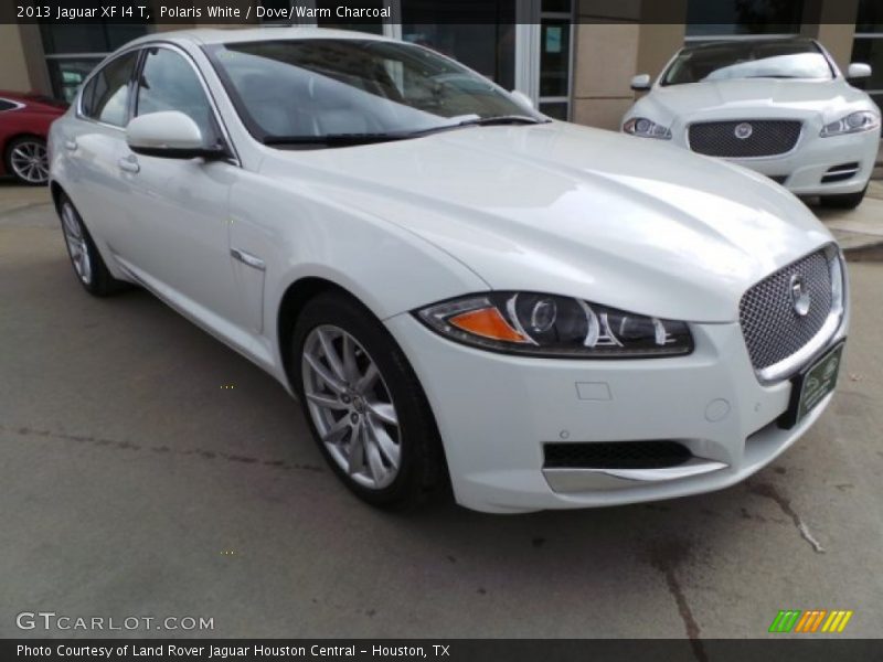 Polaris White / Dove/Warm Charcoal 2013 Jaguar XF I4 T