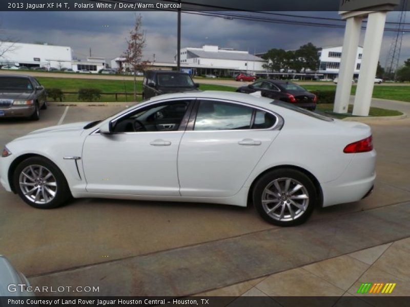 Polaris White / Dove/Warm Charcoal 2013 Jaguar XF I4 T