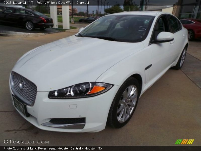 Polaris White / Dove/Warm Charcoal 2013 Jaguar XF I4 T