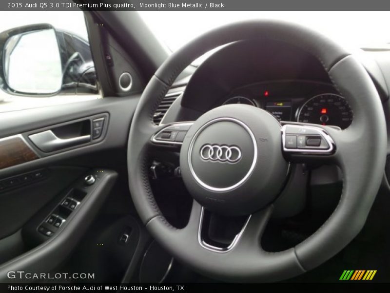 Moonlight Blue Metallic / Black 2015 Audi Q5 3.0 TDI Premium Plus quattro