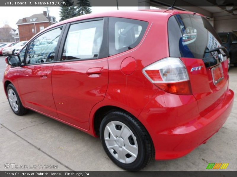 Milano Red / Gray 2013 Honda Fit