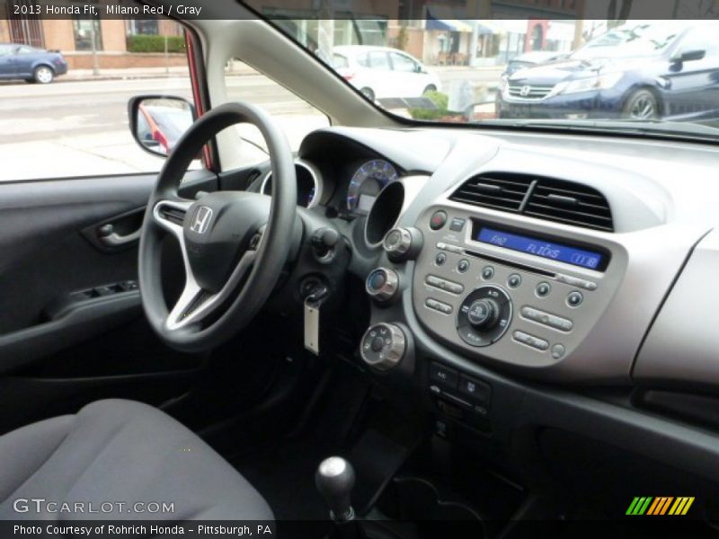 Milano Red / Gray 2013 Honda Fit