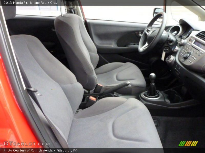 Milano Red / Gray 2013 Honda Fit