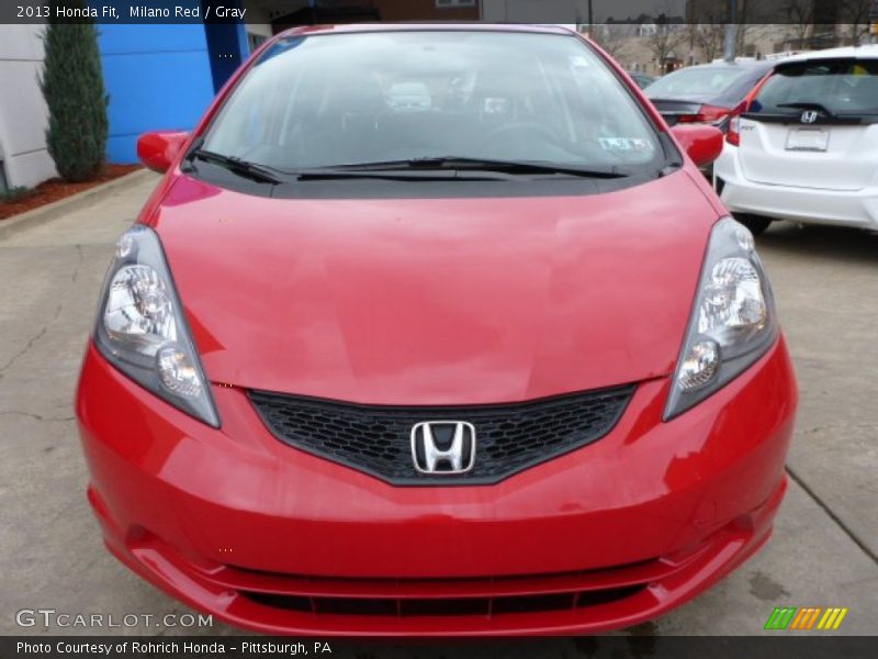 Milano Red / Gray 2013 Honda Fit