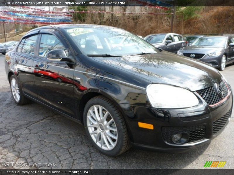 Black Uni / Anthracite 2009 Volkswagen Jetta Wolfsburg Edition Sedan