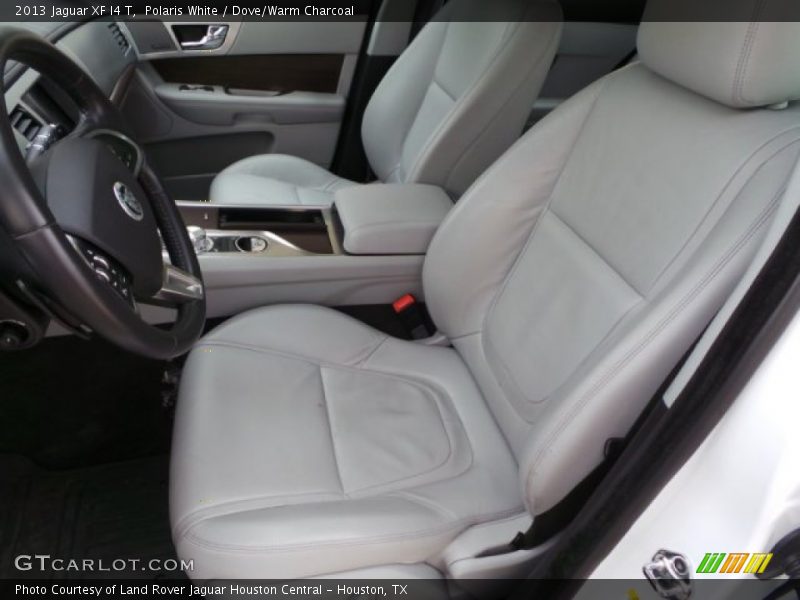 Polaris White / Dove/Warm Charcoal 2013 Jaguar XF I4 T