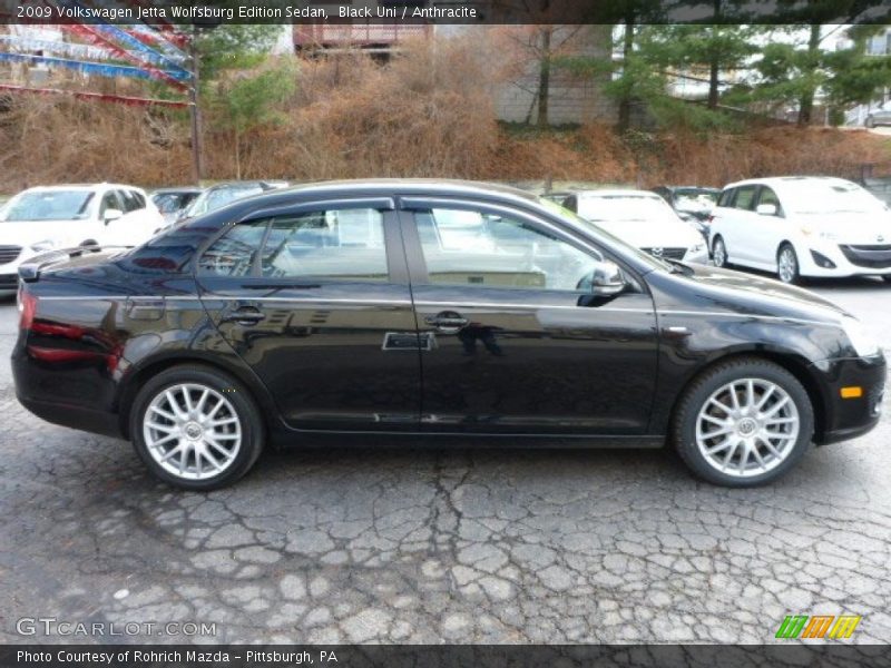 Black Uni / Anthracite 2009 Volkswagen Jetta Wolfsburg Edition Sedan