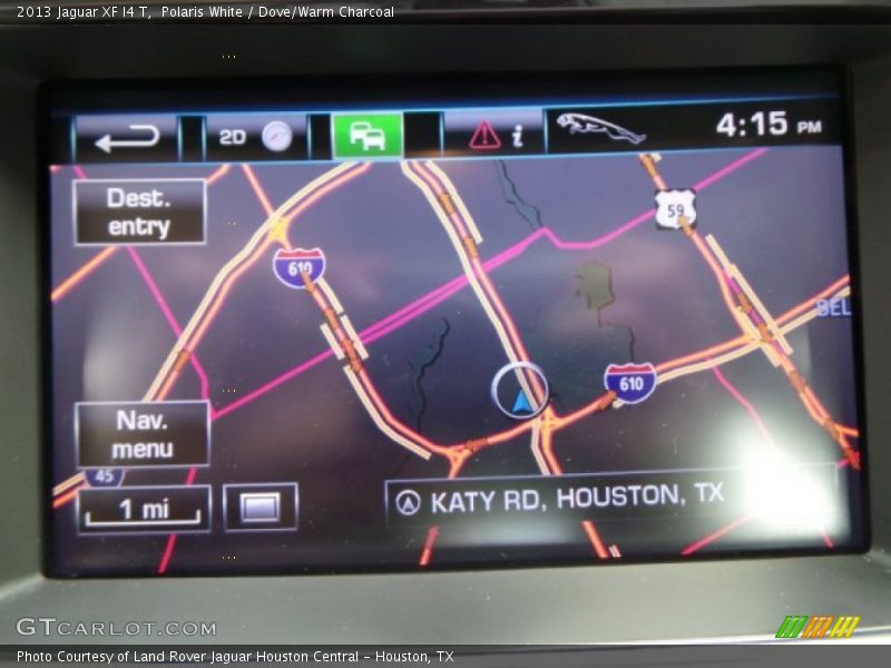 Navigation of 2013 XF I4 T