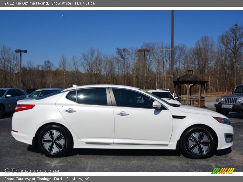 Snow White Pearl / Beige 2012 Kia Optima Hybrid