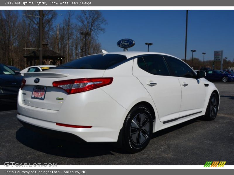 Snow White Pearl / Beige 2012 Kia Optima Hybrid