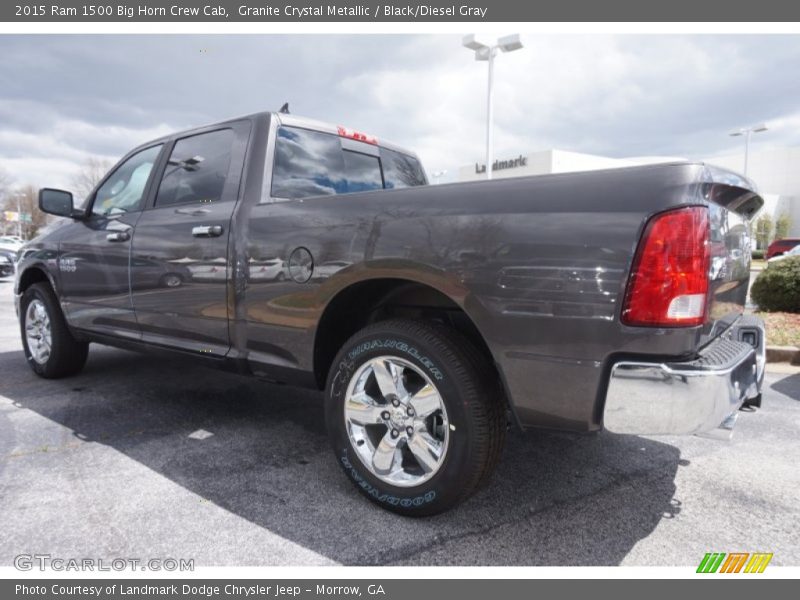 Granite Crystal Metallic / Black/Diesel Gray 2015 Ram 1500 Big Horn Crew Cab