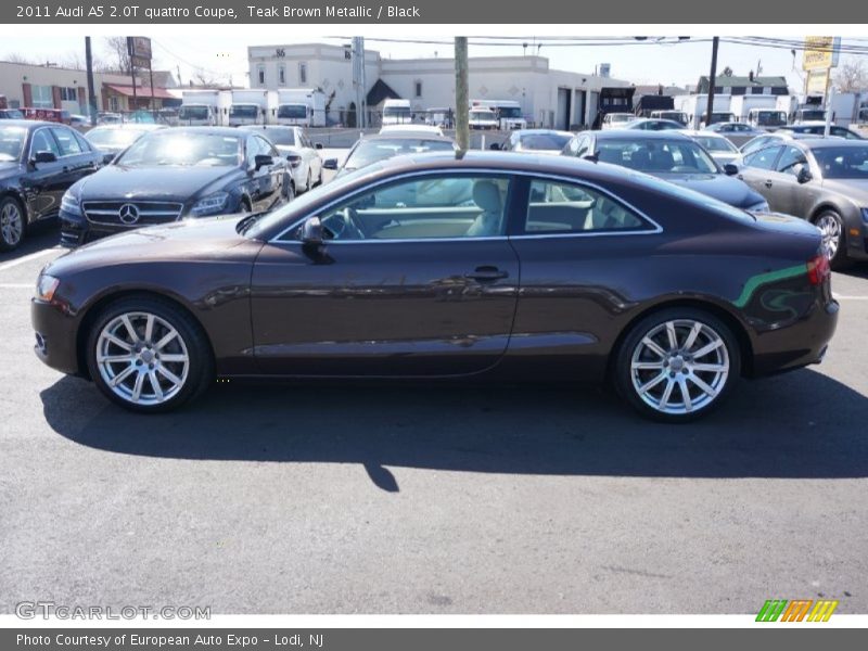 Teak Brown Metallic / Black 2011 Audi A5 2.0T quattro Coupe