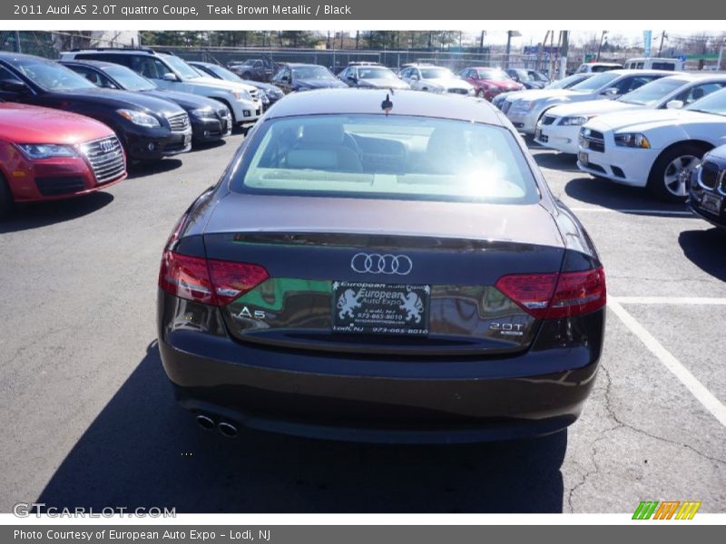 Teak Brown Metallic / Black 2011 Audi A5 2.0T quattro Coupe