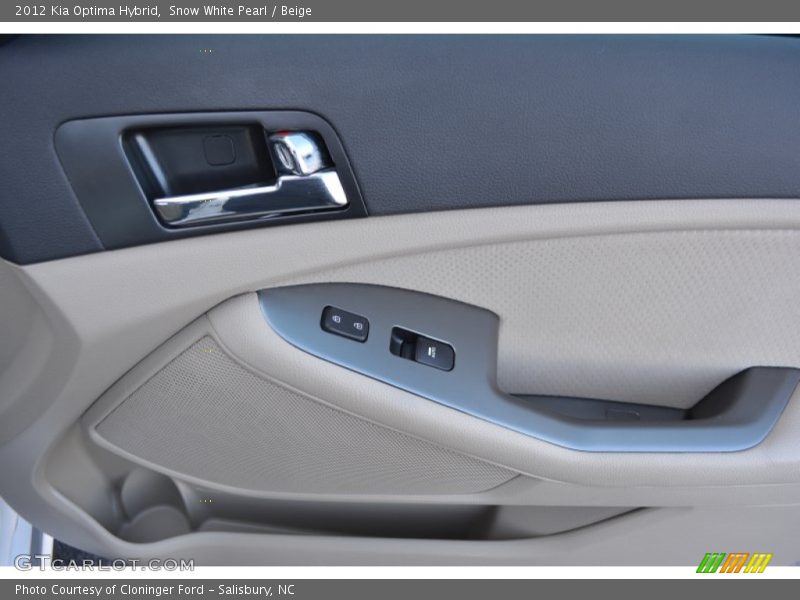 Snow White Pearl / Beige 2012 Kia Optima Hybrid