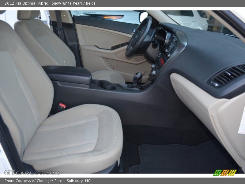 Snow White Pearl / Beige 2012 Kia Optima Hybrid