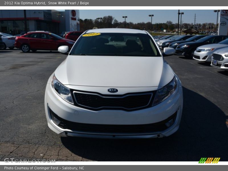 Snow White Pearl / Beige 2012 Kia Optima Hybrid