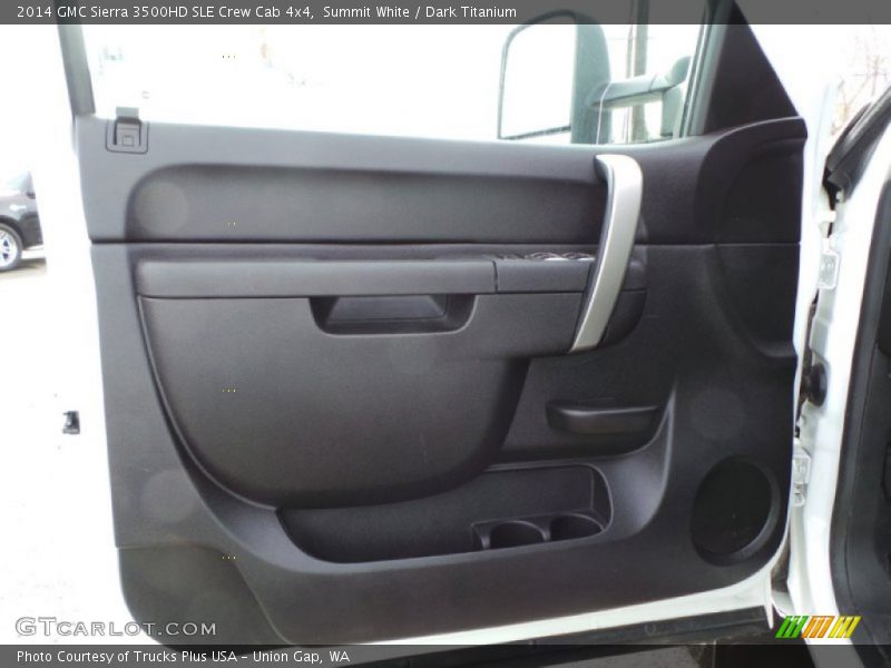 Summit White / Dark Titanium 2014 GMC Sierra 3500HD SLE Crew Cab 4x4