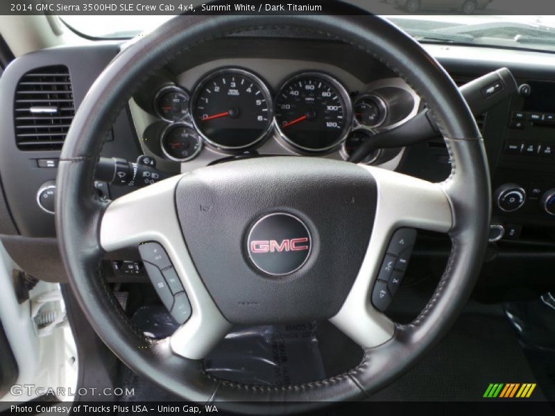 Summit White / Dark Titanium 2014 GMC Sierra 3500HD SLE Crew Cab 4x4