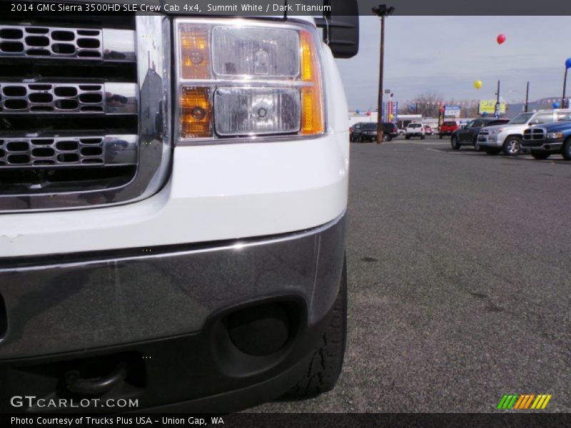 Summit White / Dark Titanium 2014 GMC Sierra 3500HD SLE Crew Cab 4x4