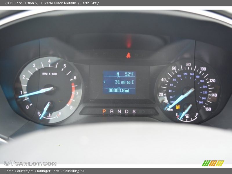 Tuxedo Black Metallic / Earth Gray 2015 Ford Fusion S