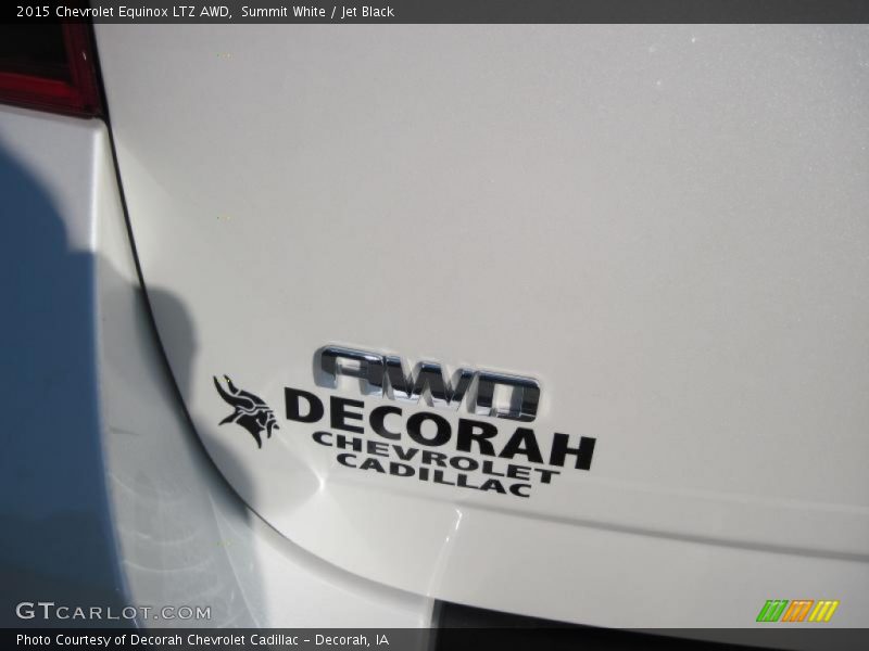 Summit White / Jet Black 2015 Chevrolet Equinox LTZ AWD