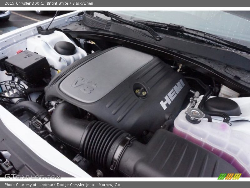 Bright White / Black/Linen 2015 Chrysler 300 C