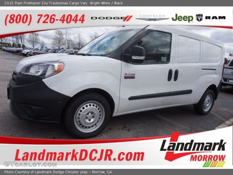 Bright White / Black 2015 Ram ProMaster City Tradesman Cargo Van