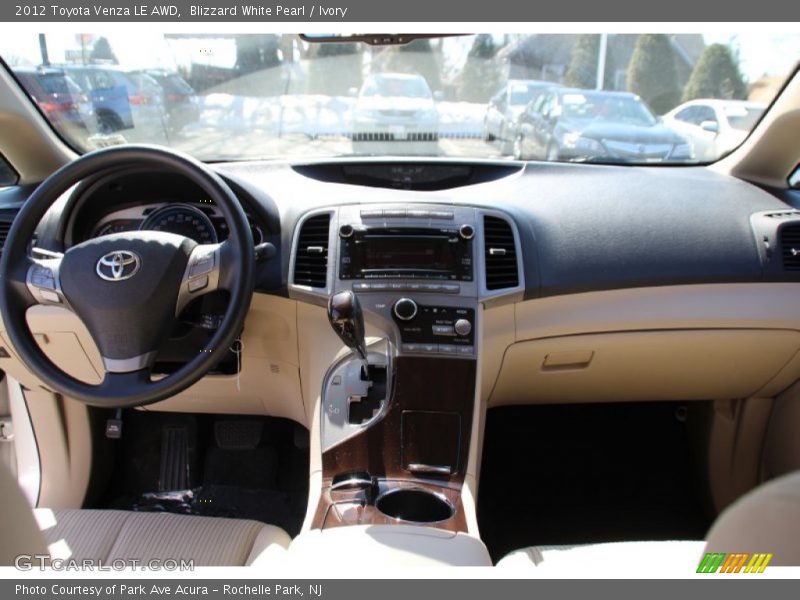 Blizzard White Pearl / Ivory 2012 Toyota Venza LE AWD