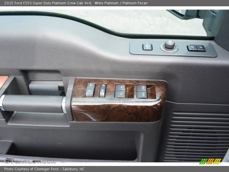 White Platinum / Platinum Pecan 2015 Ford F350 Super Duty Platinum Crew Cab 4x4