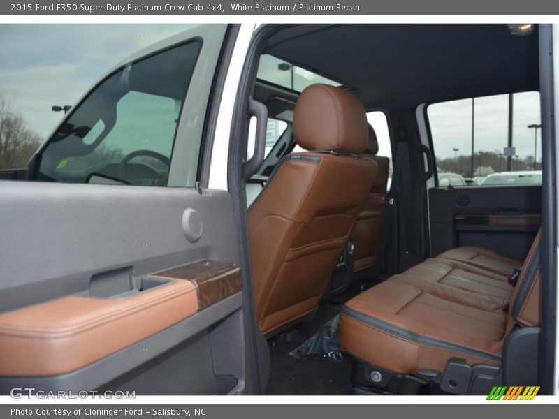 White Platinum / Platinum Pecan 2015 Ford F350 Super Duty Platinum Crew Cab 4x4