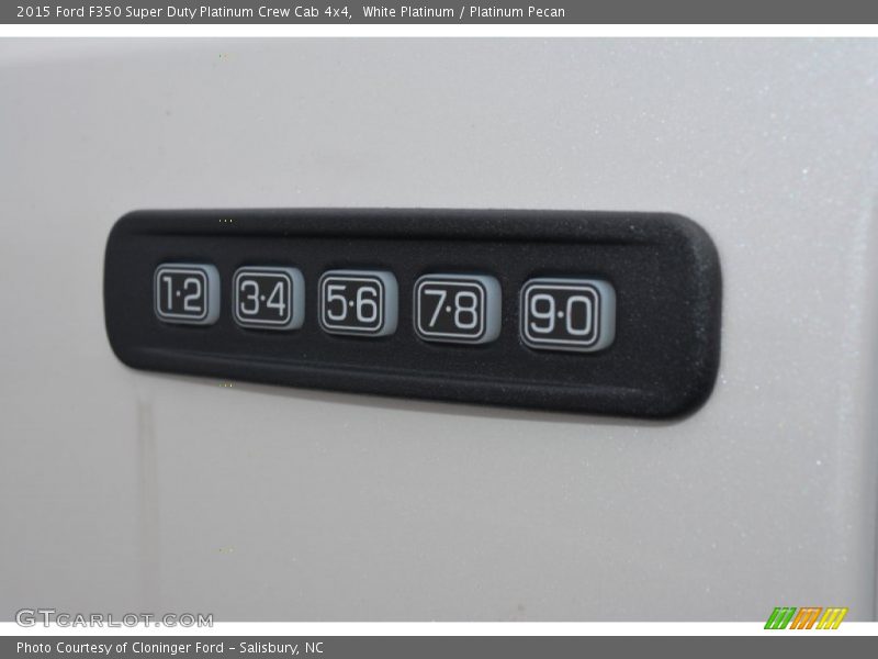 White Platinum / Platinum Pecan 2015 Ford F350 Super Duty Platinum Crew Cab 4x4